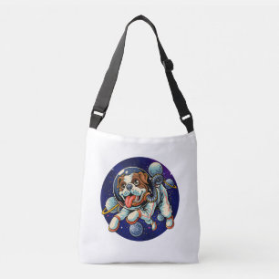 Dog Astronaut, space dog Crossbody Bag