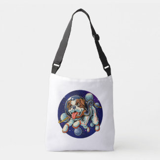 Dog Astronaut, space dog Crossbody Bag