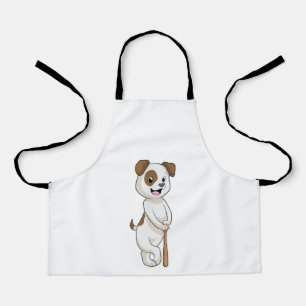 Dog at Baseball with Baseball bat Apron
