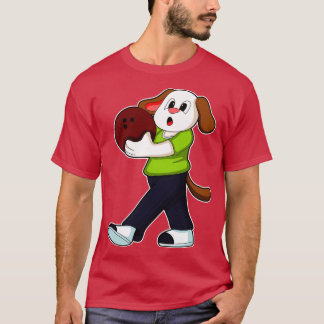 Dog at Bowling with Bowling ball 2 T-Shirt