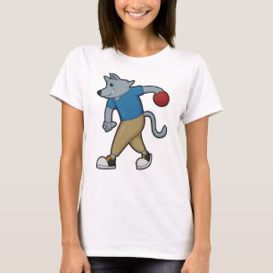 Dog at Bowling with Bowling ball T-Shirt