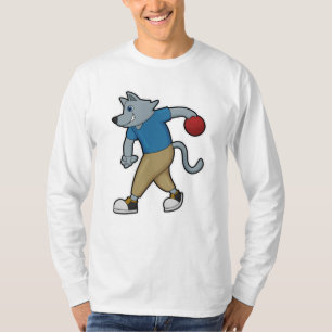 Dog at Bowling with Bowling ball T-Shirt