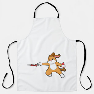 Dog at Darts with Dart.PNG Apron