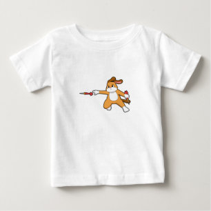 Dog at Darts with Dart.PNG Baby T-Shirt