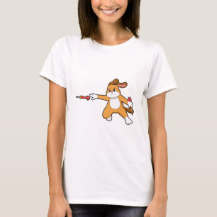 Dog at Darts with Dart.PNG T-Shirt