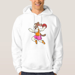 Dog at Handball player with Handball Hoodie