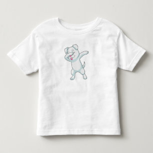 Dog at Hip Hop Dance Dab Toddler T-Shirt
