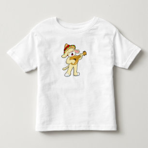 Dog at Music with Guitar Toddler T-Shirt
