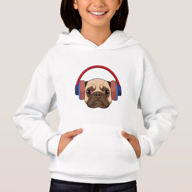 Dog at Music with Headphone (Front)
