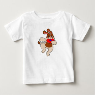 Dog at Playing Baby T-Shirt