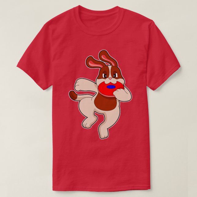 Dog at Playing T-Shirt (Design Front)