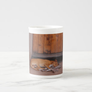 Dog at Rest Bone China Mug