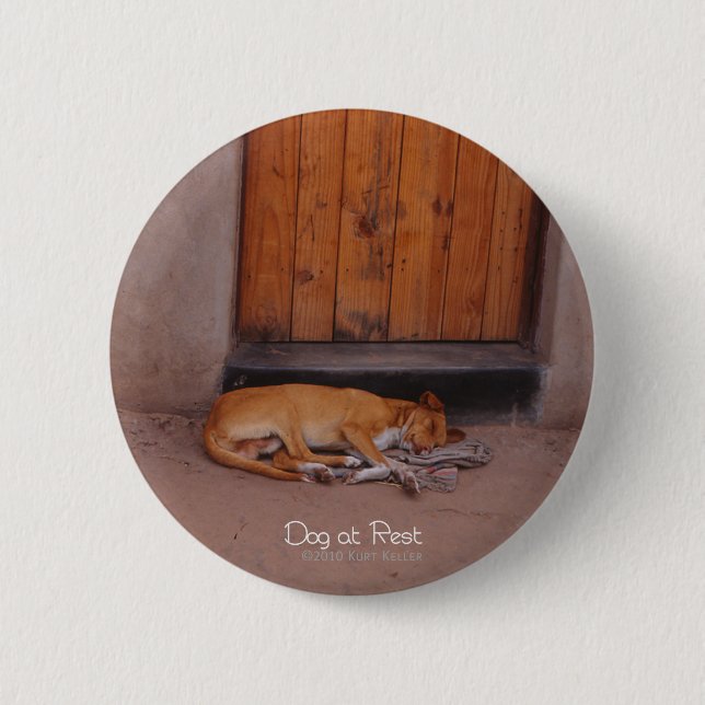 Dog at Rest Button (Front)