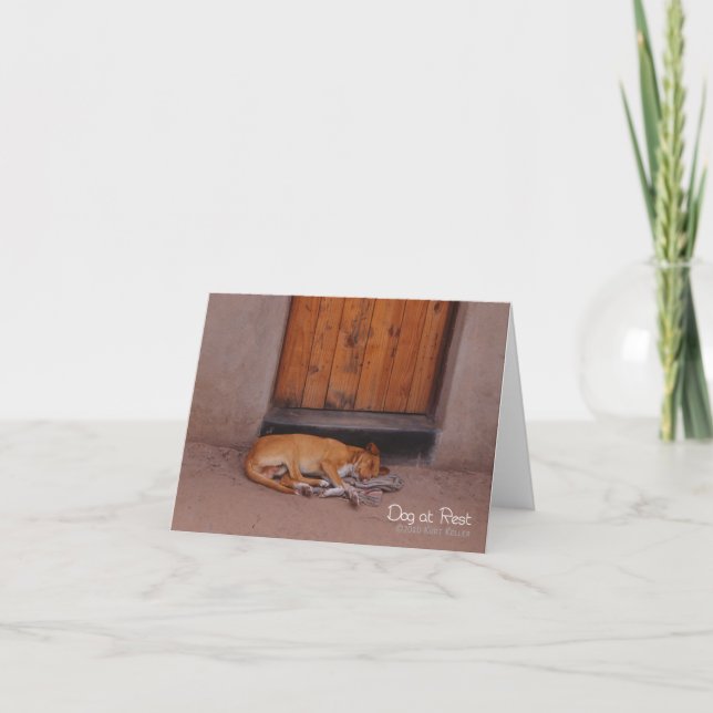 Dog at Rest Card (Front)