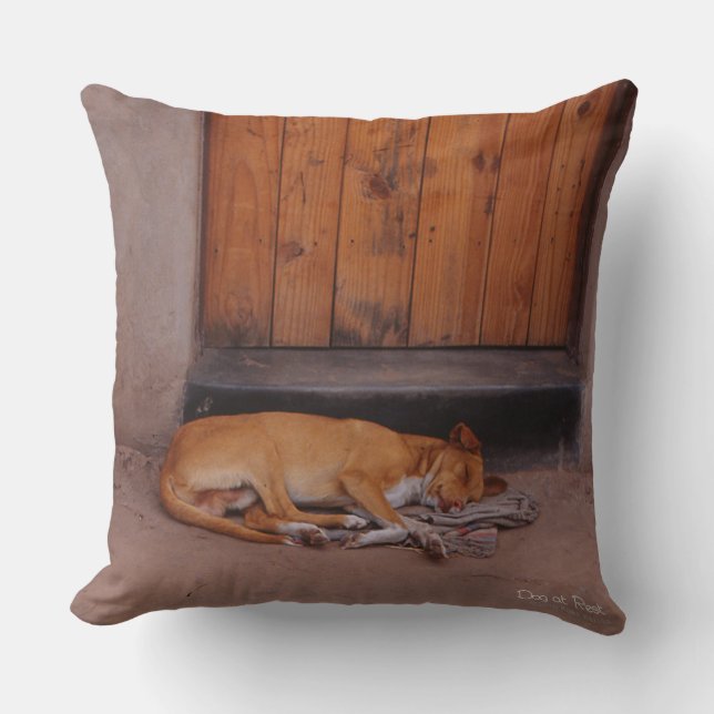 Dog at Rest Cushion (Front)