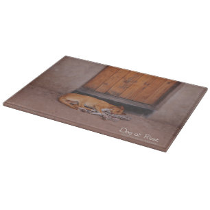 Dog at Rest Cutting Board
