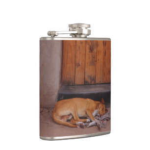 Dog at Rest Hip Flask