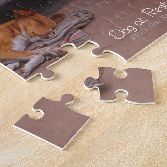 Dog at Rest Jigsaw Puzzle (Side)