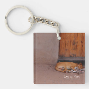Dog at Rest Key Ring