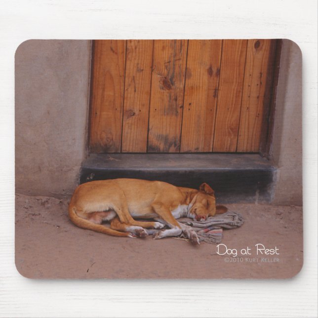Dog at Rest Mouse Mat (Front)