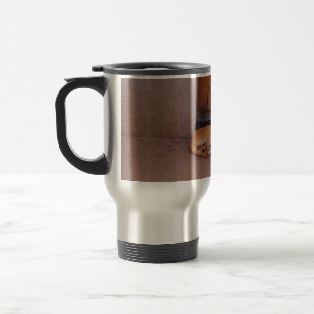 Dog at Rest Travel Mug (Left)