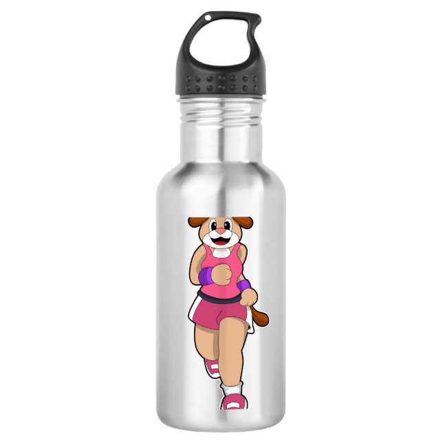 Dog at Running 710 Ml Water Bottle (Front)