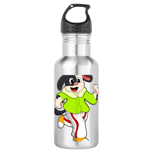 Dog at Running 710 Ml Water Bottle (Front)