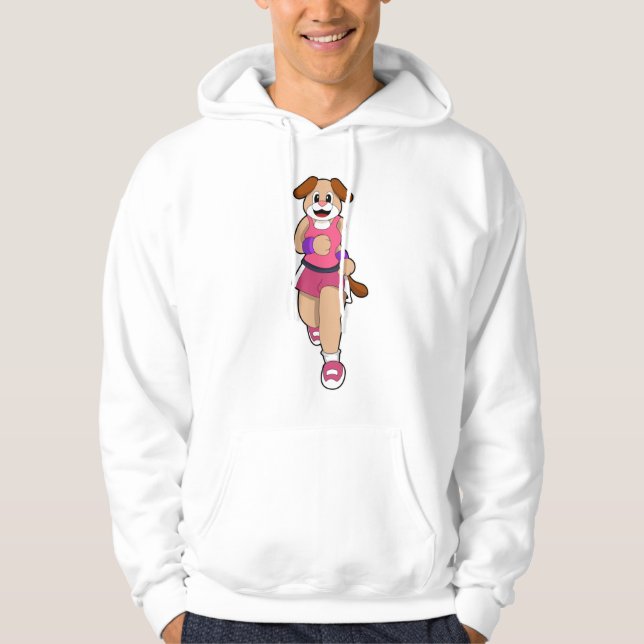 Dog at Running Hoodie (Front)