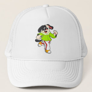Dog at Running Trucker Hat