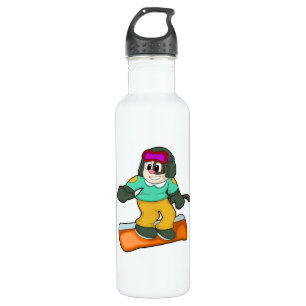 Dog at Snowboard Sports 710 Ml Water Bottle