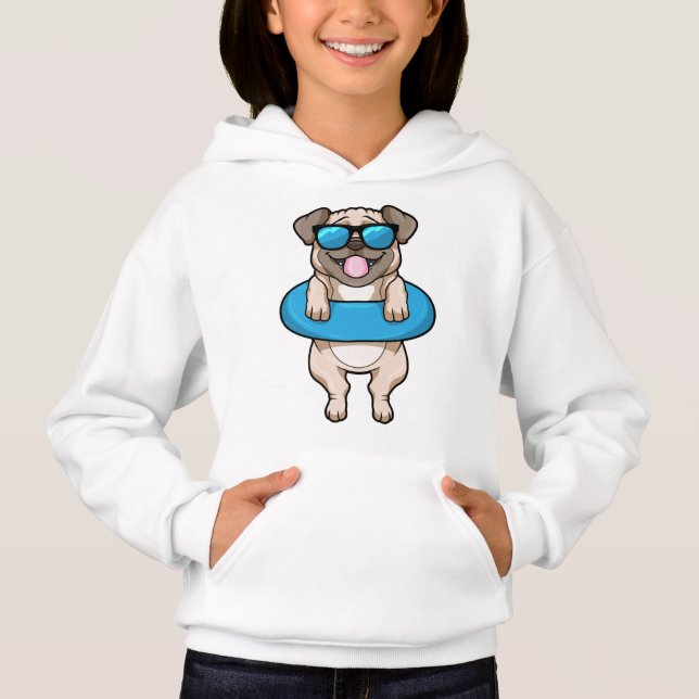 Dog at Swimming with Swim ring (Front)
