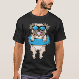 Dog at Swimming with Swim ring T-Shirt