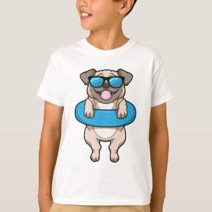 Dog at Swimming with Swim ring T-Shirt