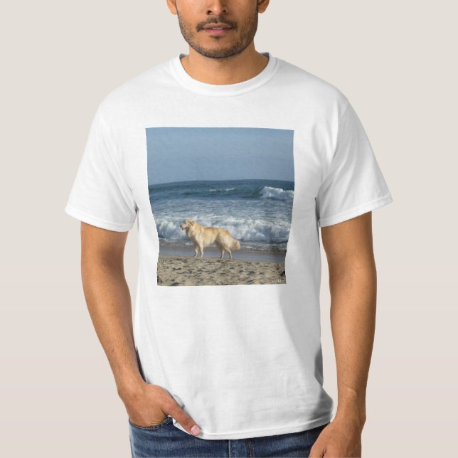 Dog At The Beach  T-Shirt (Front)