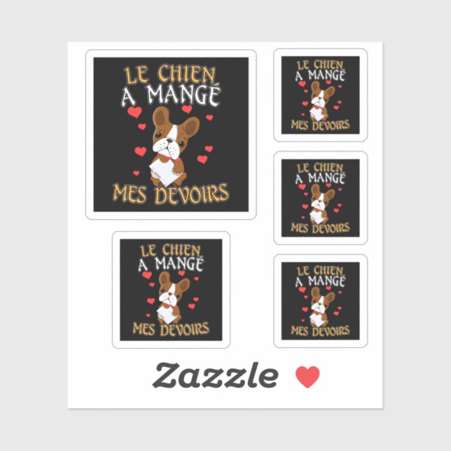 Dog Ate My Homework - Learning French Quote (Sheet)