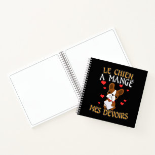 Dog Ate My Homework - Learning French Quote Notebook