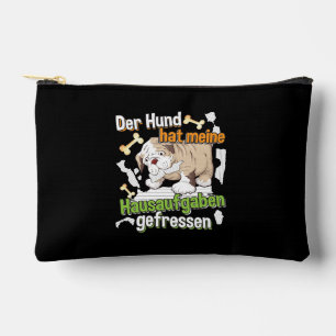 Dog Ate My Homework - Learning German Quote Accessory Pouch