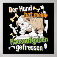 Dog Ate My Homework - Learning German Quote