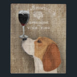 Dog Au Vin Beagle Jigsaw Puzzle<br><div class="desc">Dog Au Vin Beagle by Fabfunky. Features a beagle with wine. | 190948D</div>