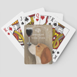 Dog Au Vin Beagle Playing Cards