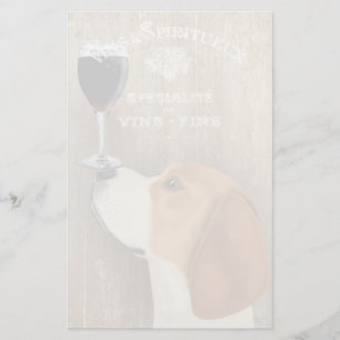 Dog Au Vin Beagle Stationery