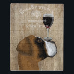 Dog Au Vin Boxer Jigsaw Puzzle<br><div class="desc">Dog Au Vin Boxer by Fabfunky. Features a Boxer with wine. | 190952D</div>