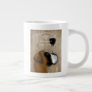 Dog Au Vin Boxer Large Coffee Mug
