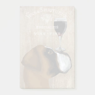 Dog Au Vin Boxer Post-it Notes