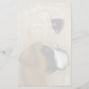 Dog Au Vin Boxer Stationery