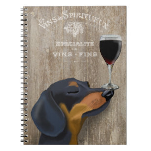Dog Au Vin Dachshund Notebook