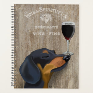 Dog Au Vin Dachshund Planner