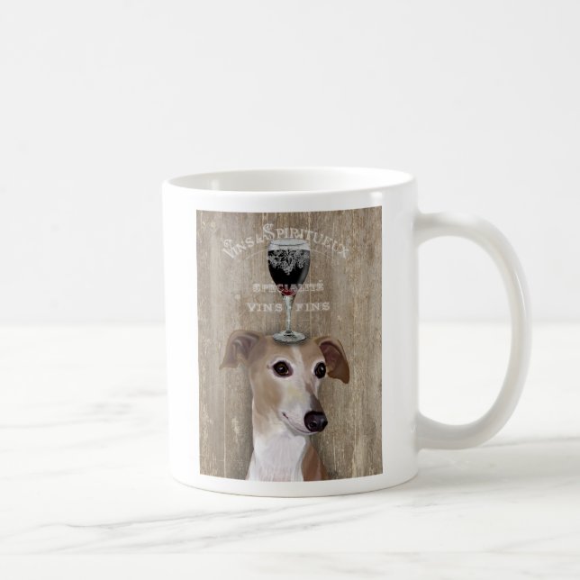 Dog Au Vin Greyhound Coffee Mug (Right)