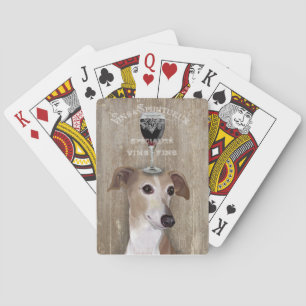 Dog Au Vin Greyhound Playing Cards