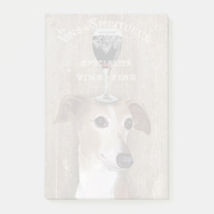 Dog Au Vin Greyhound Post-it Notes